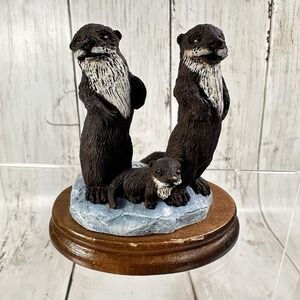 The Bronze Menagerie by Jean Williams 1980 Sculpture Titled: River Otters